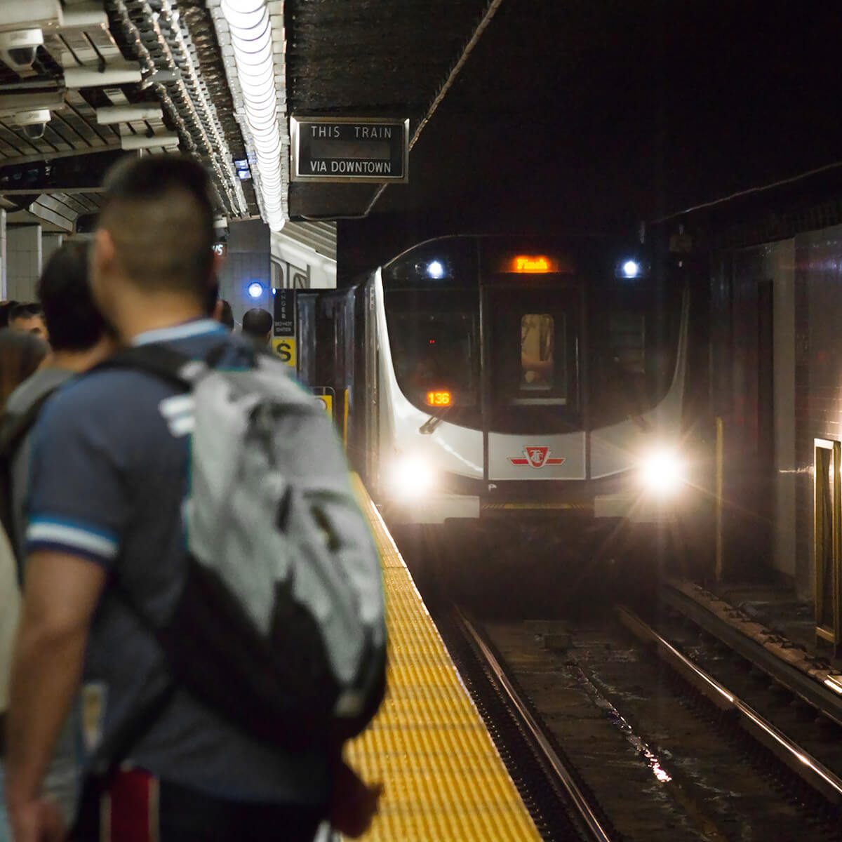 TTC operators driving subway